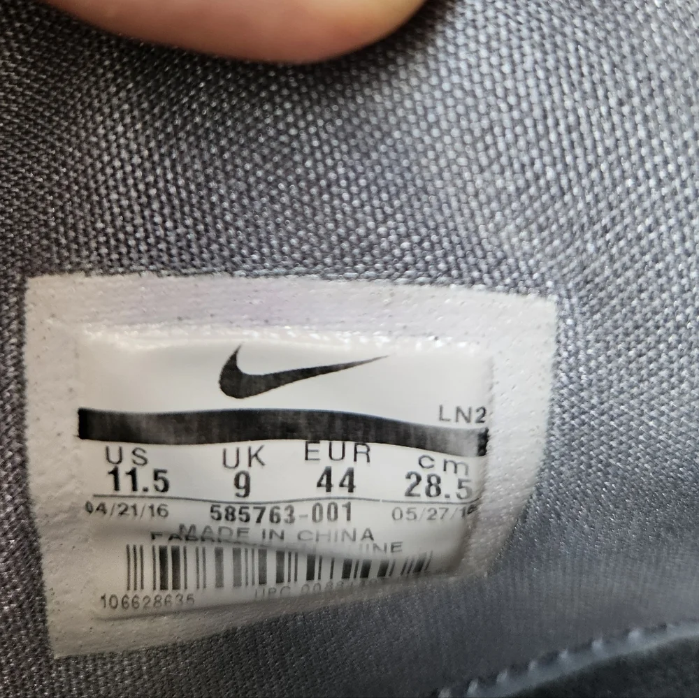 Nike hyperspike flywire athletic shoes Sneakers Womens 11.5 black blue silver - Picture 10 of 10